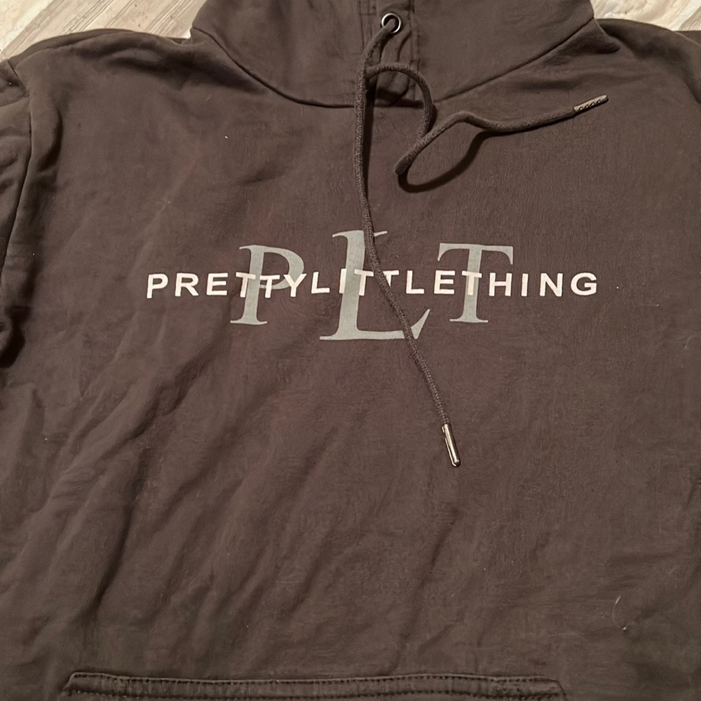 Gray pretty little thing sweatshirt.